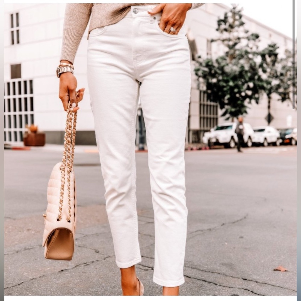 Everlane The Cheeky Jean White Denim 25 NWT